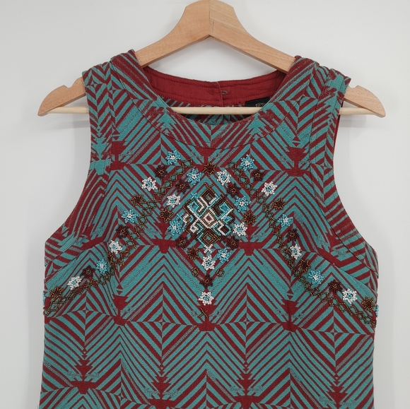 Free People | geometric beaded dress - Picture 3 of 10